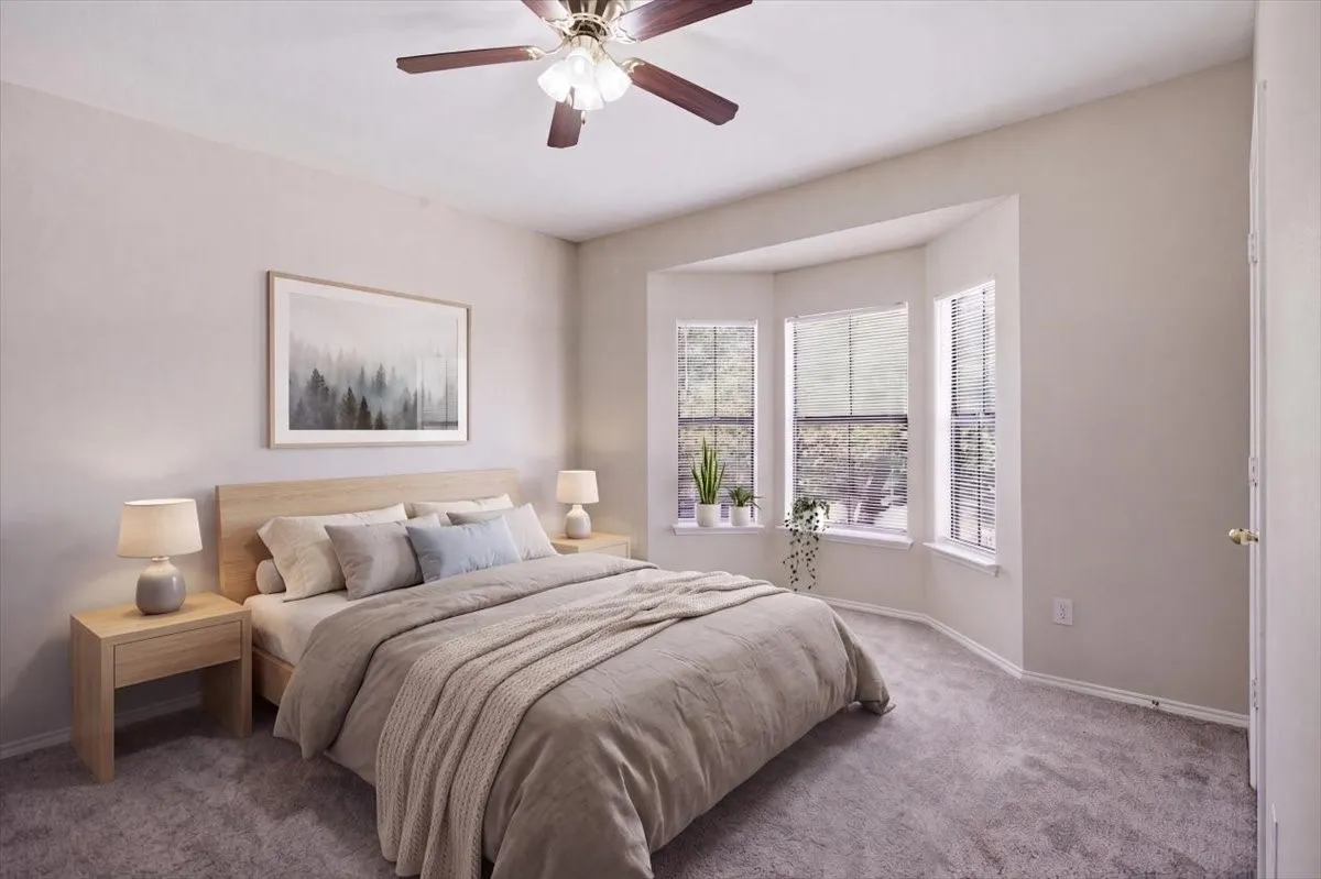 Master bedroom (virtually staged)