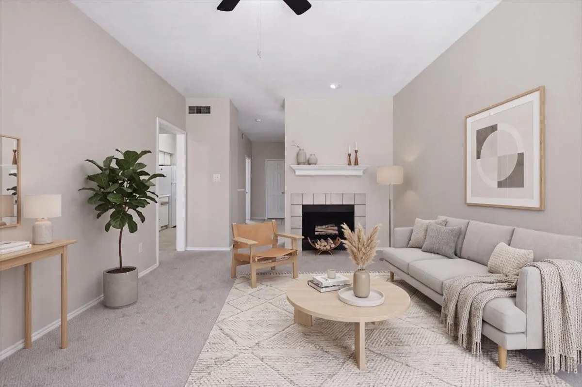 Living room (virtually staged)