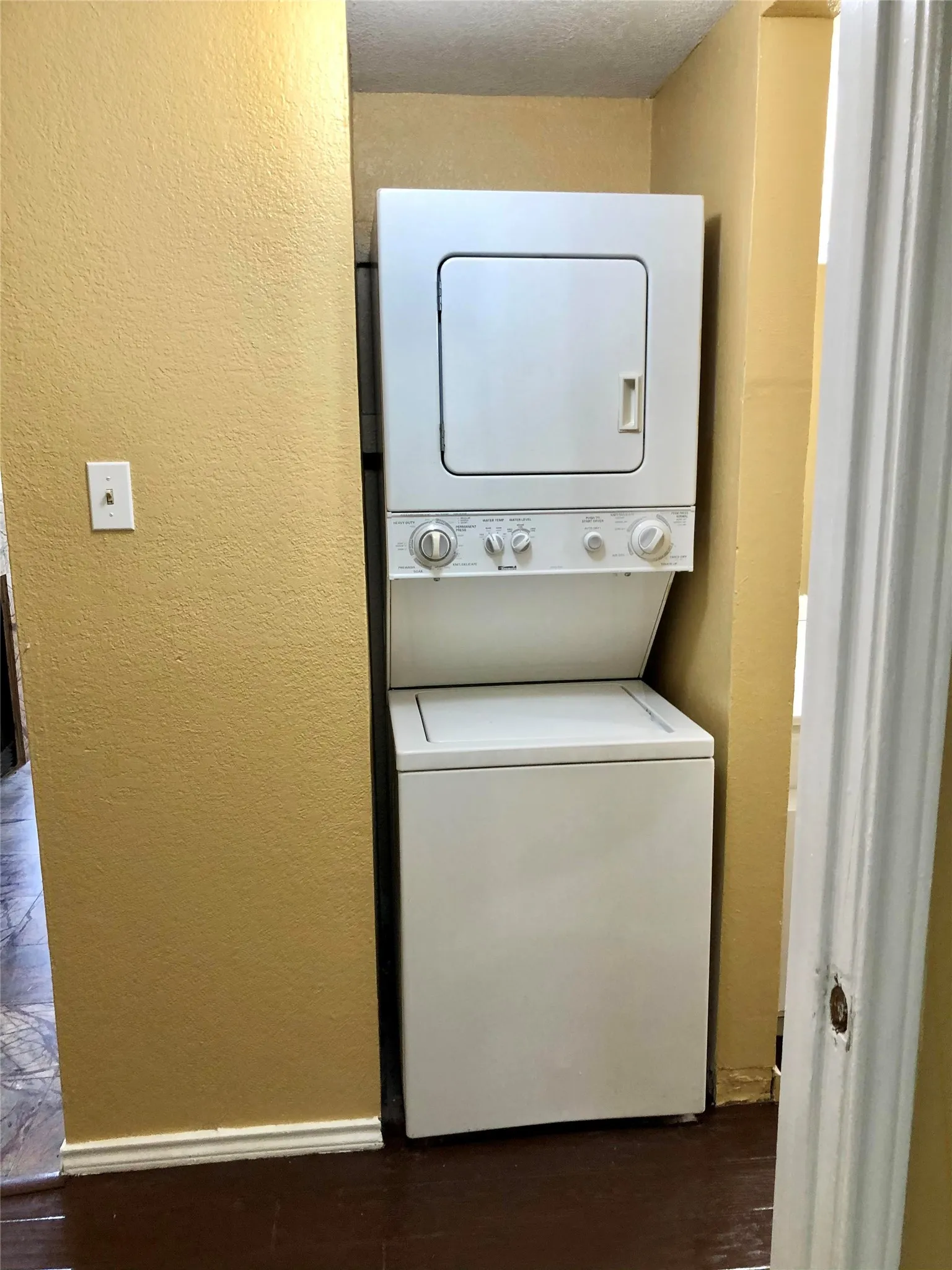 Washer and Dryer located in hallway