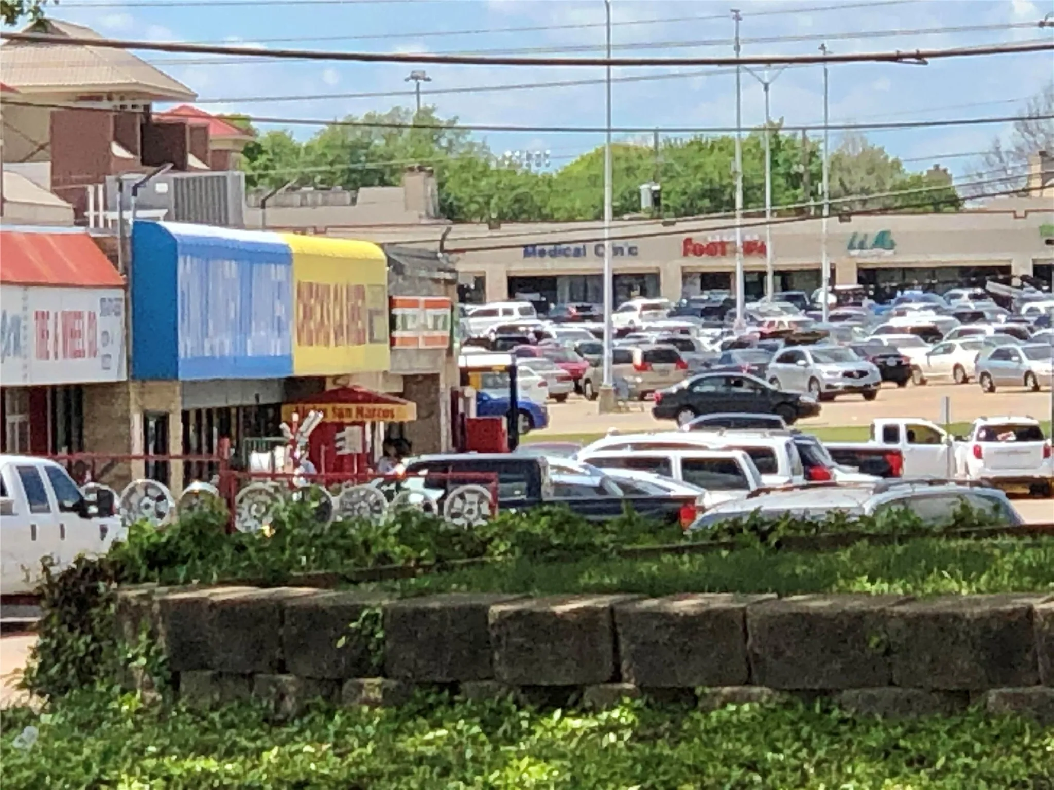 Retail across the street