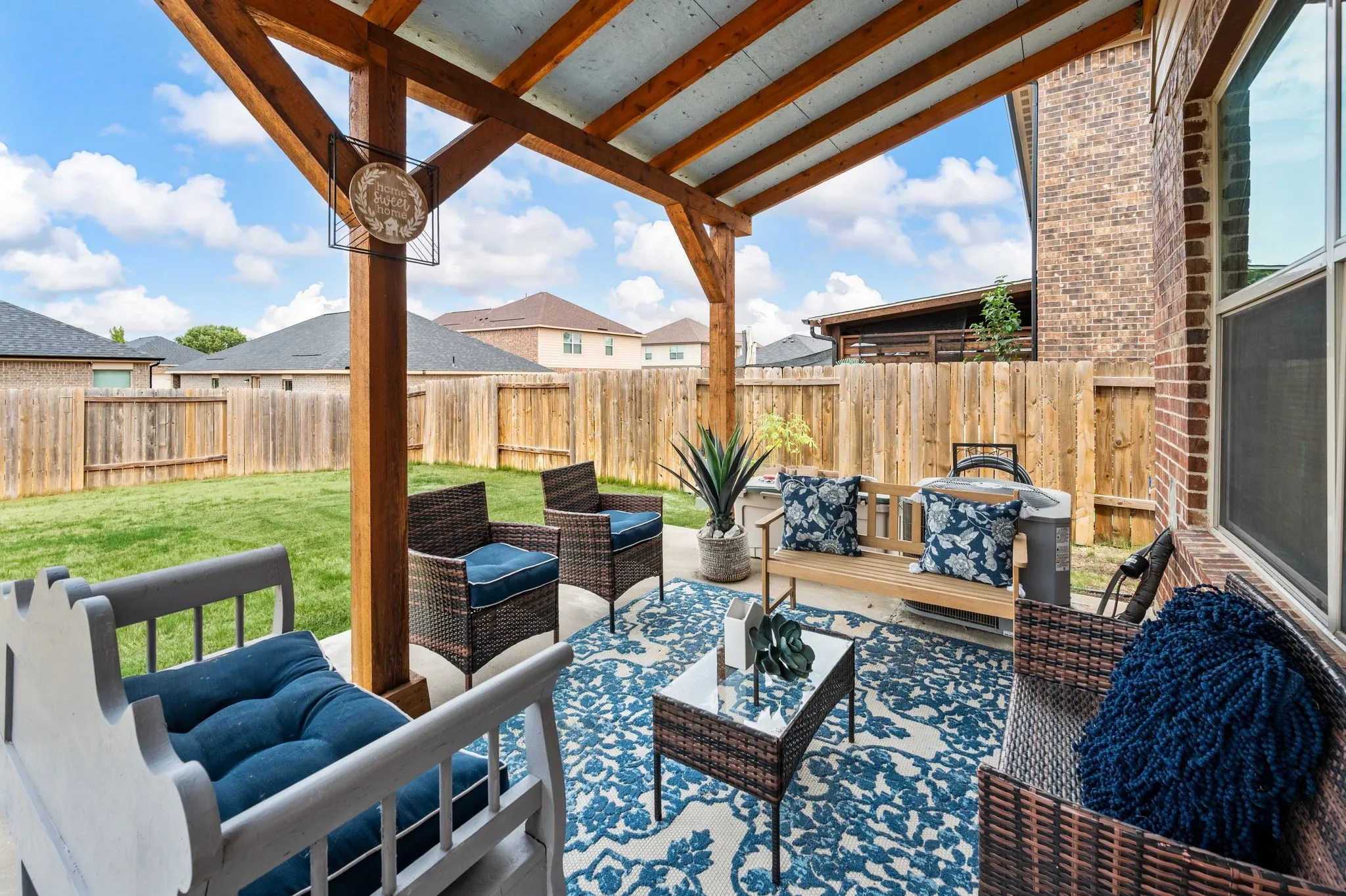 Covered patio