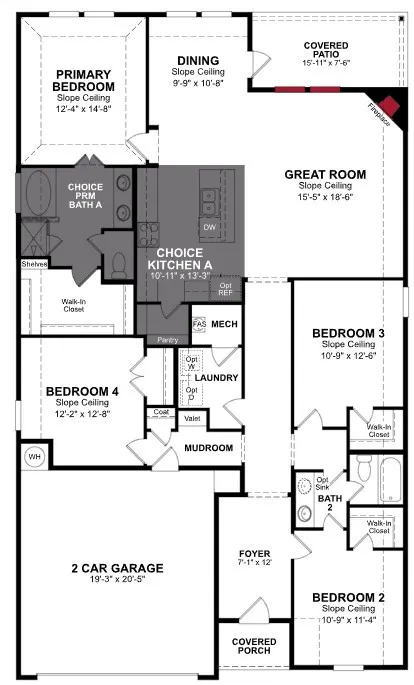 Beazer Homes Stark Farms Teton Floorplan.