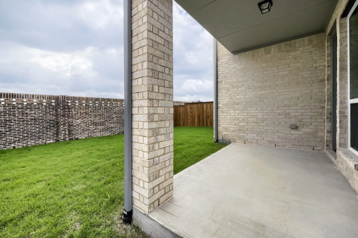Covered back patio
