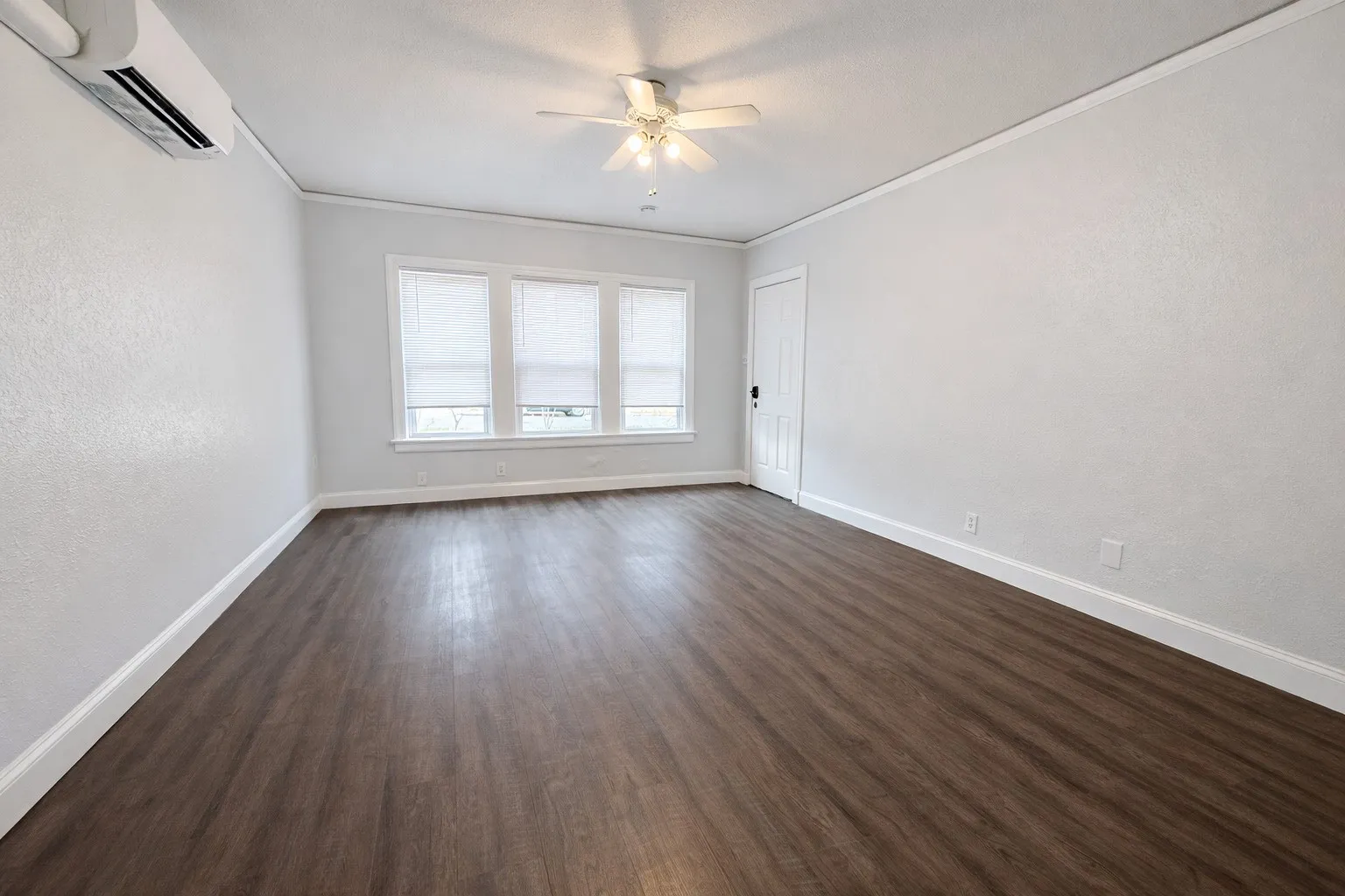 Large and well lit living area.