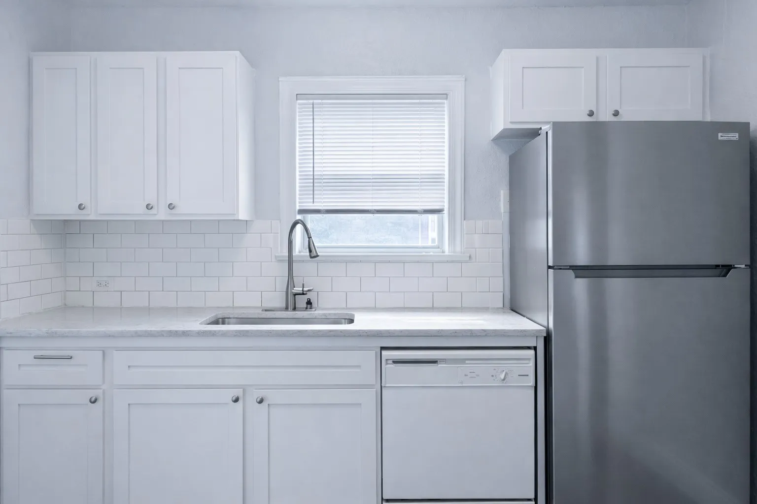 Updated kitchen, a big selling point to potential renters.
