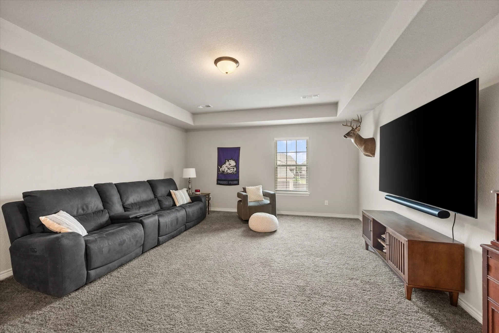 Upstairs Bonus room with closet & half bath