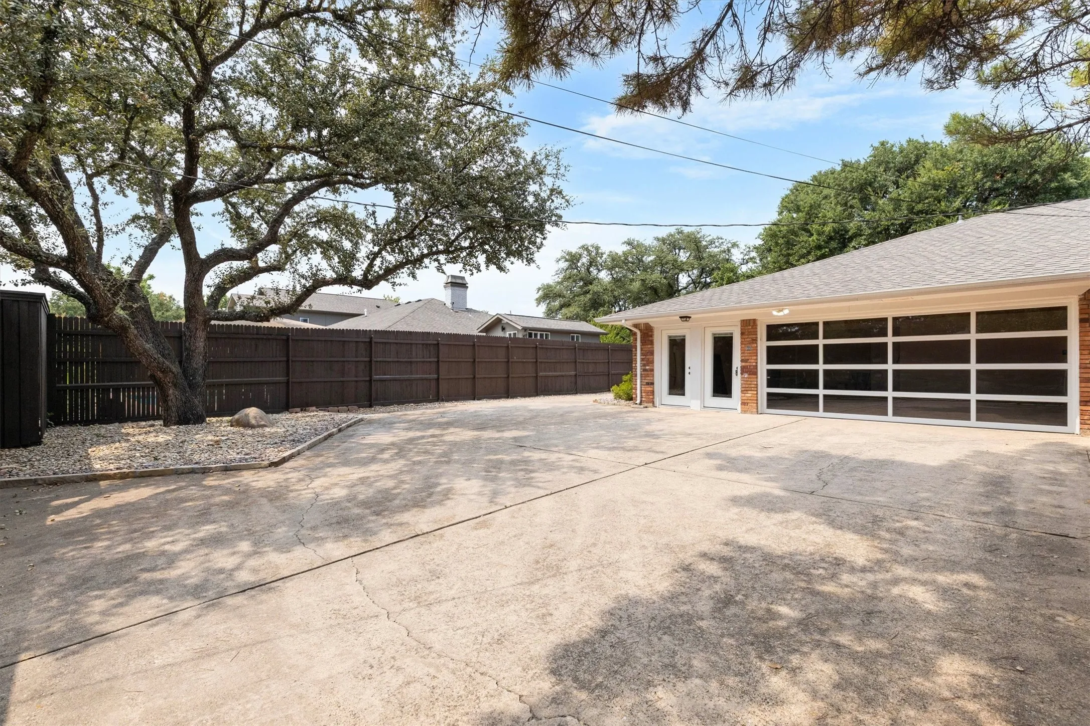 Secure gated parking and 3-car garage