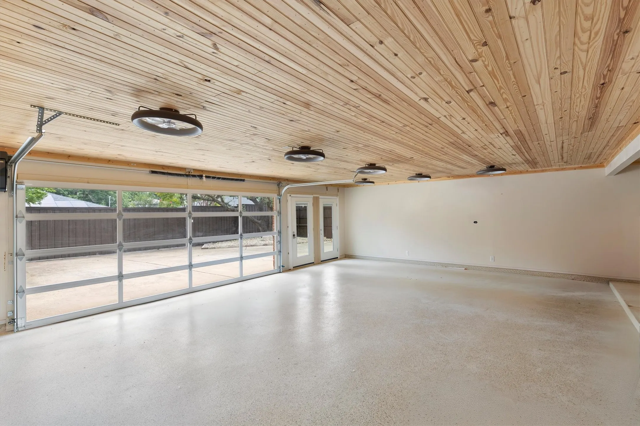 air conditioned 3-car garage