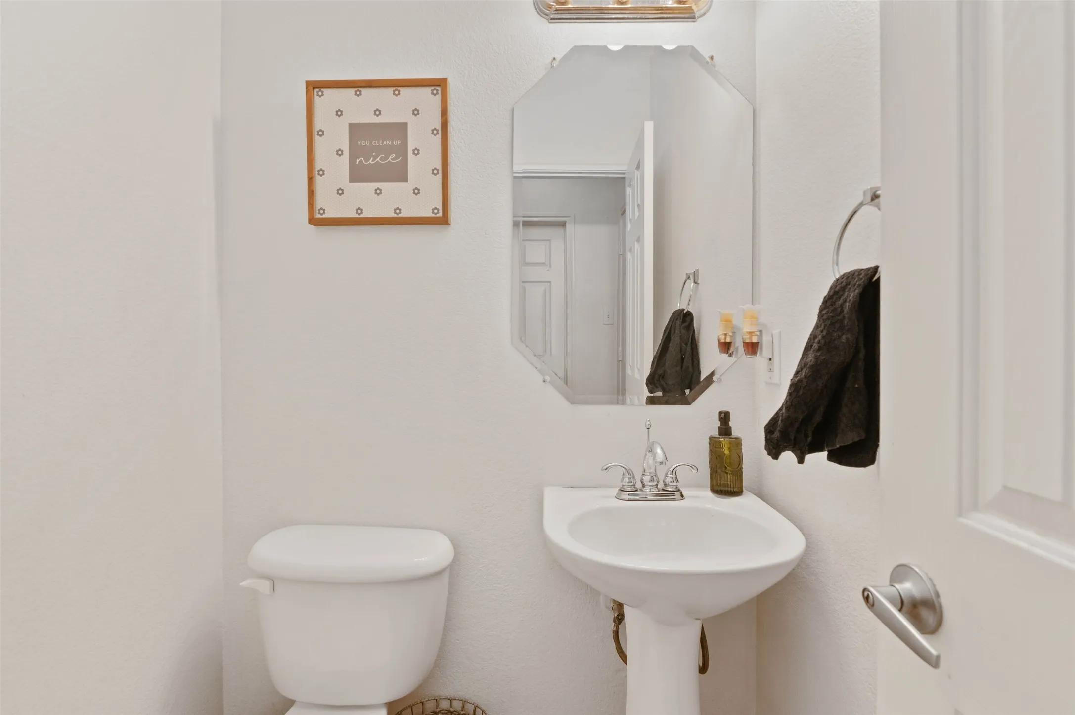 Downstairs powder room