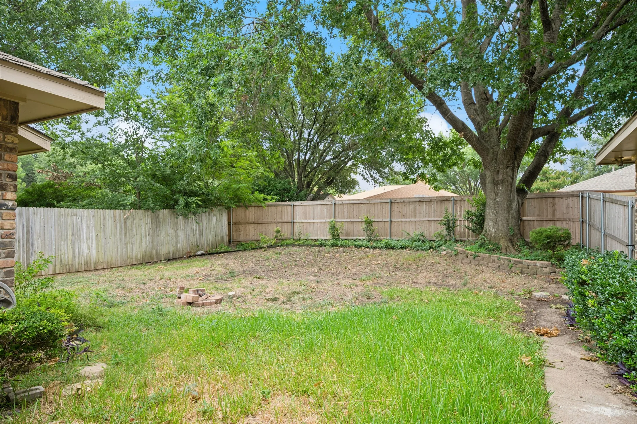 Fenced in Back yard