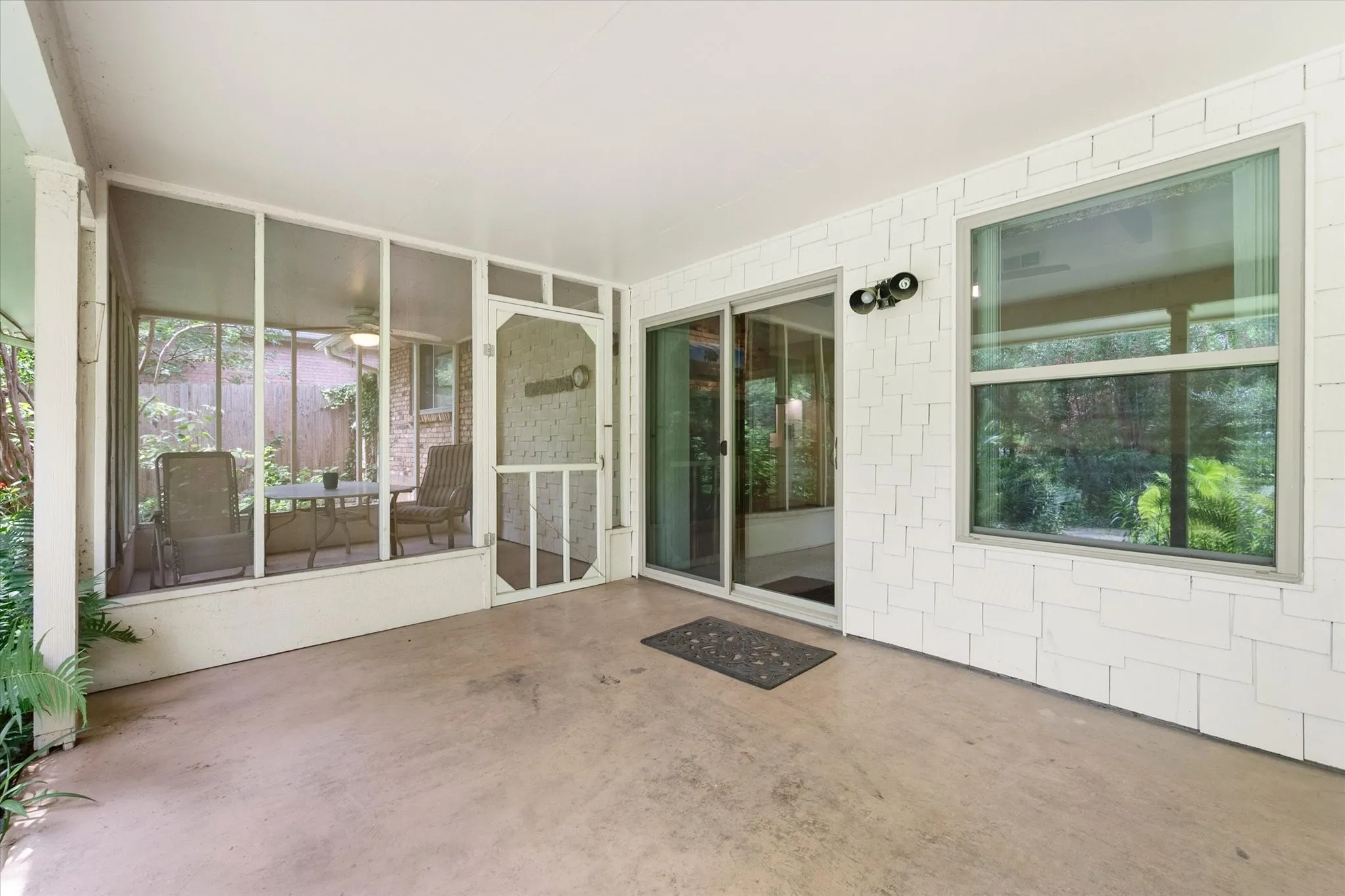 Patio features a separate screened porch!