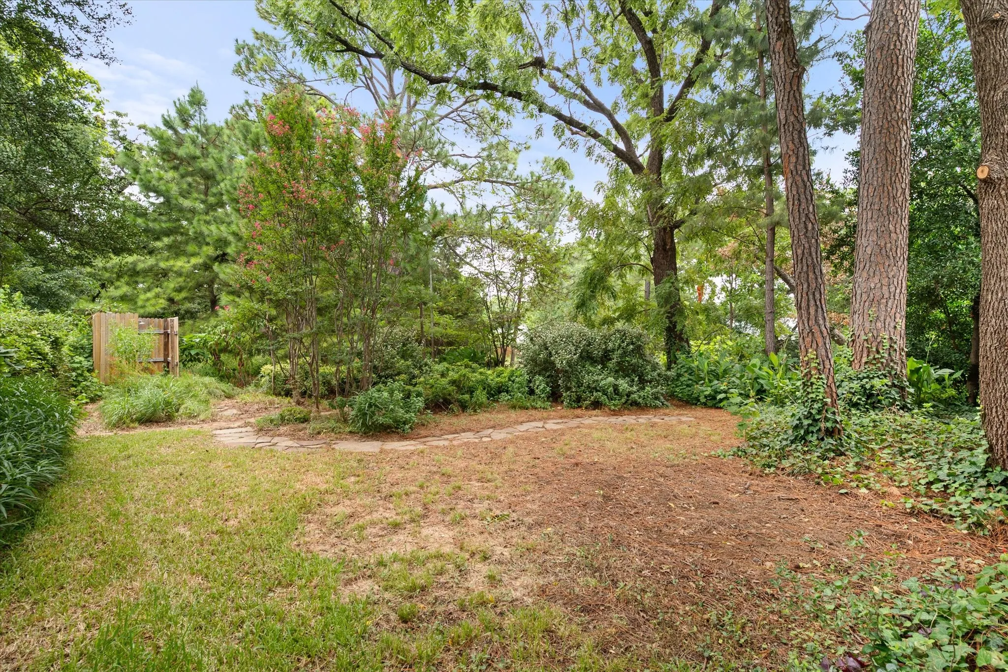 So many trees and lush landscaping provide a very secluded feel.