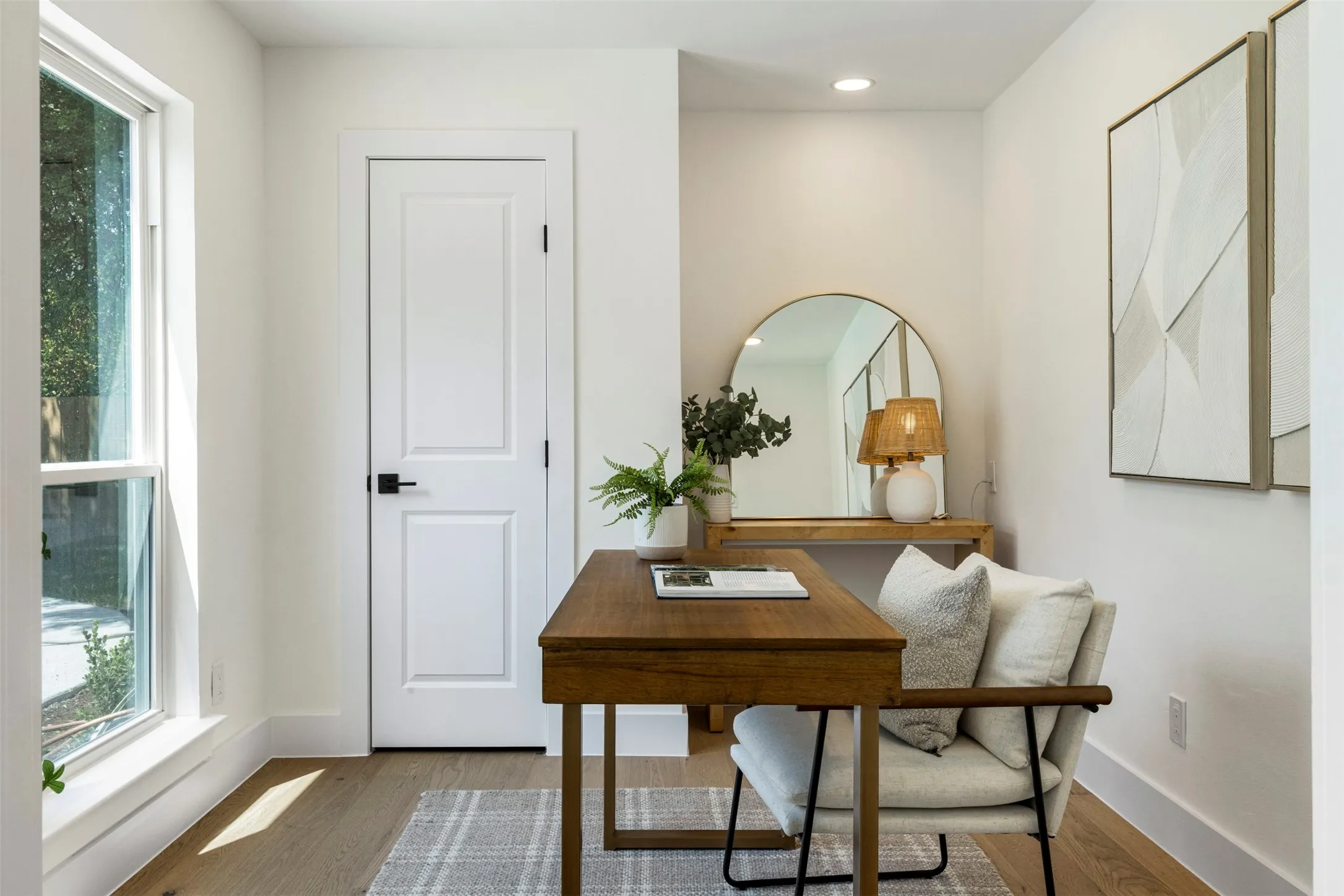 Office/sitting room located in primary bedroom.