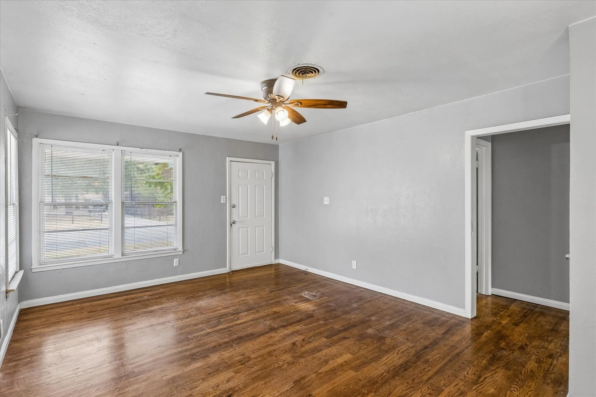 Living room from dining area