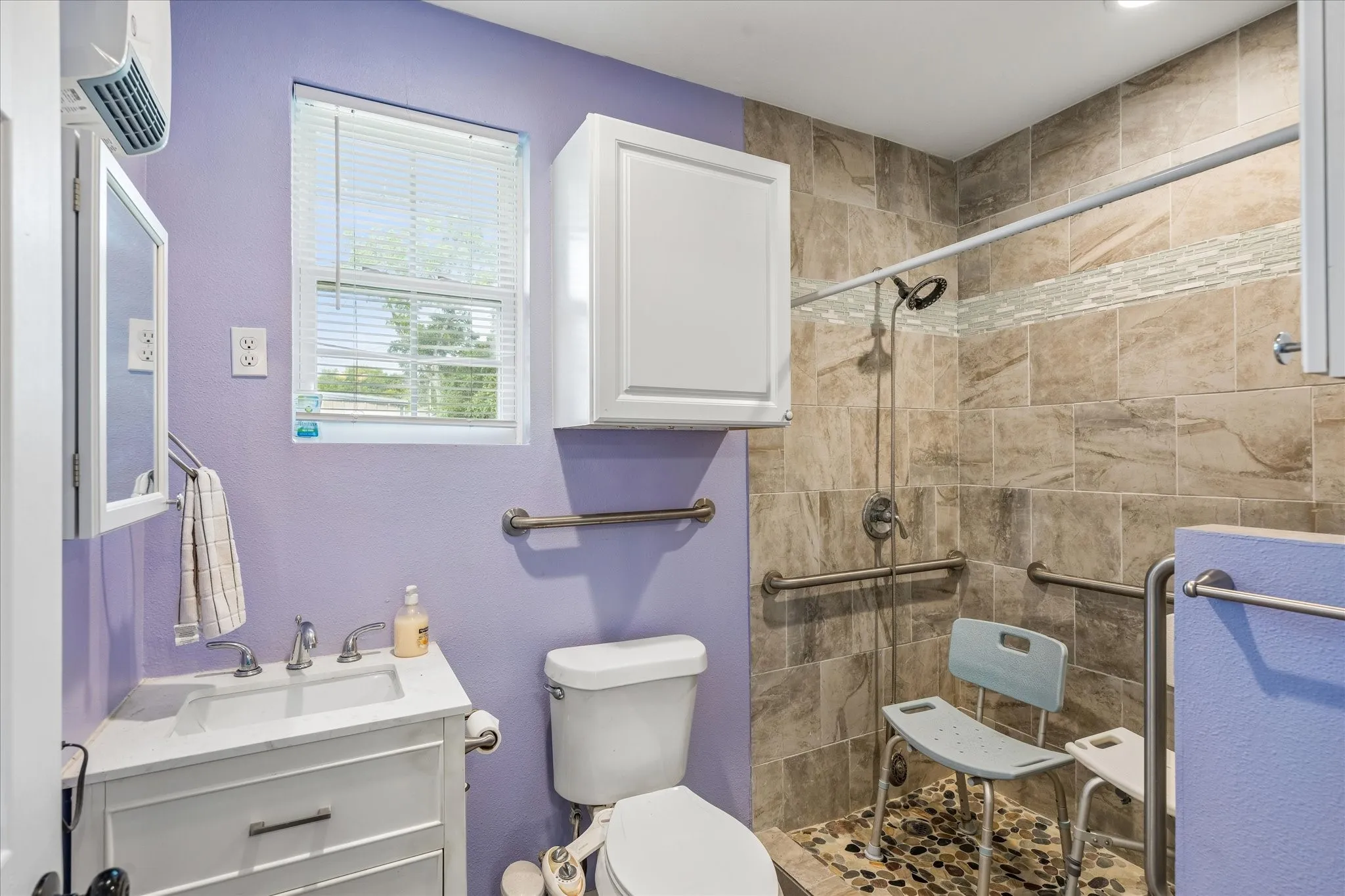 Bath in coverted garage