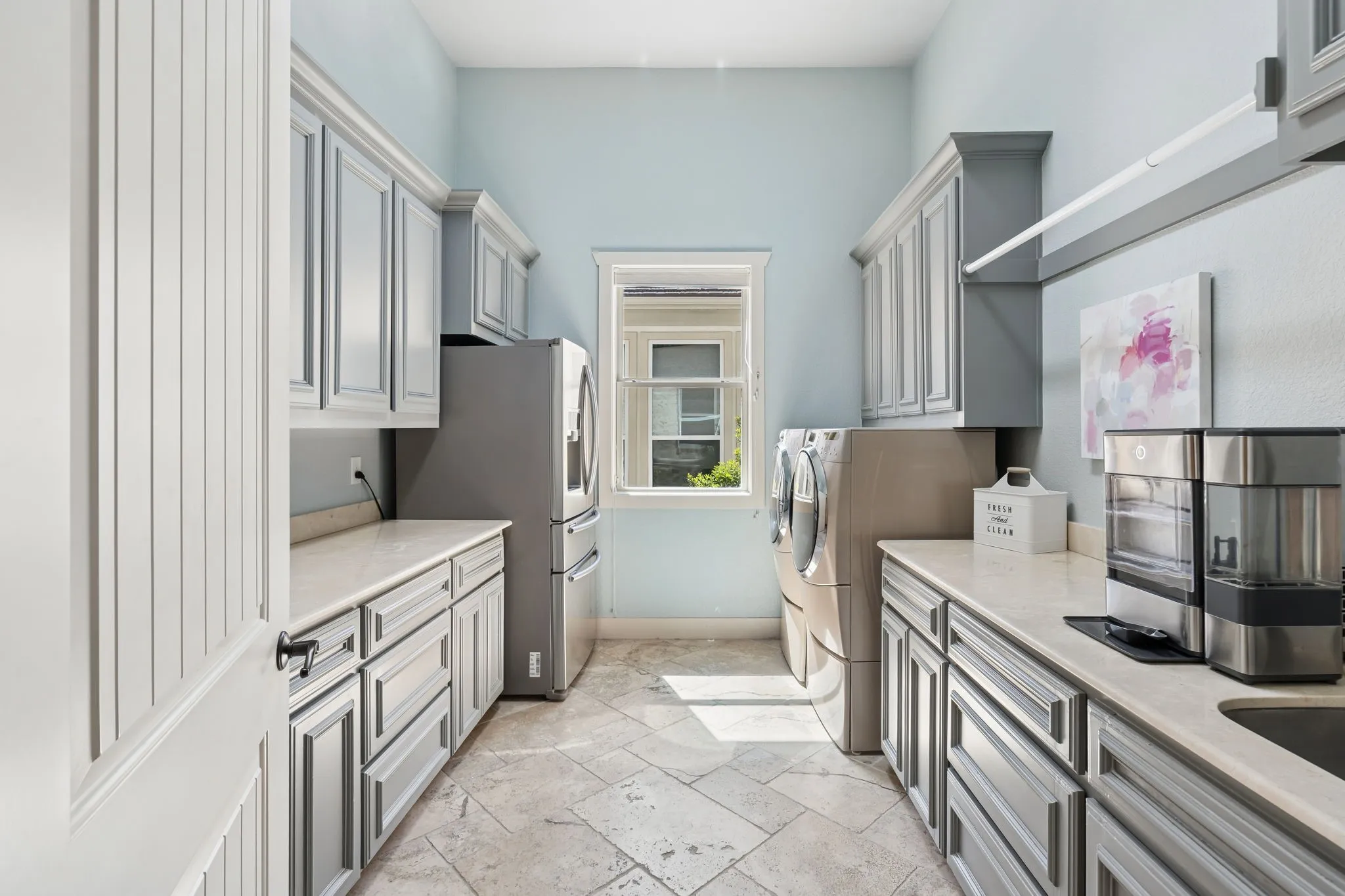 Oversized laundry room or prep space