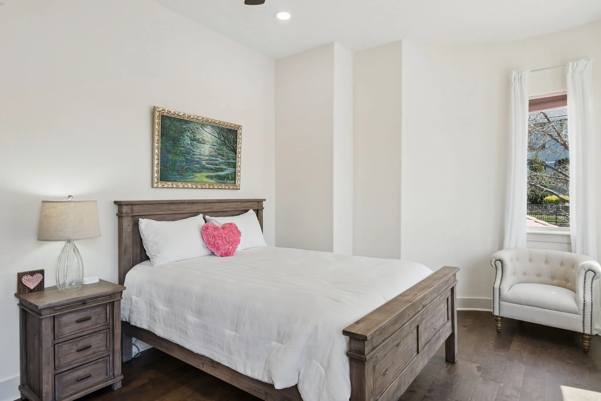 Hardwood-style flooring throughout
