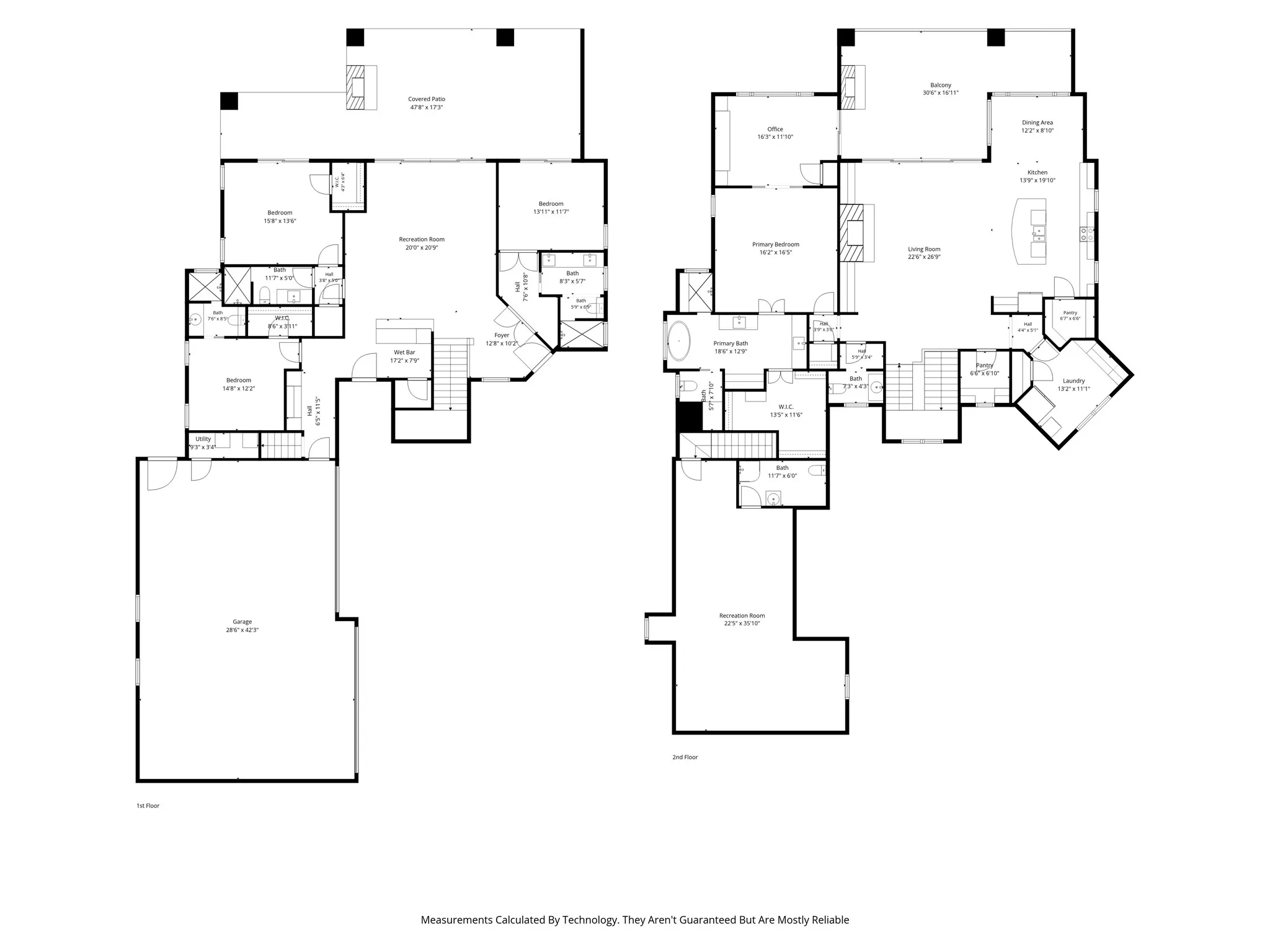 Floor Plans of Both Floors