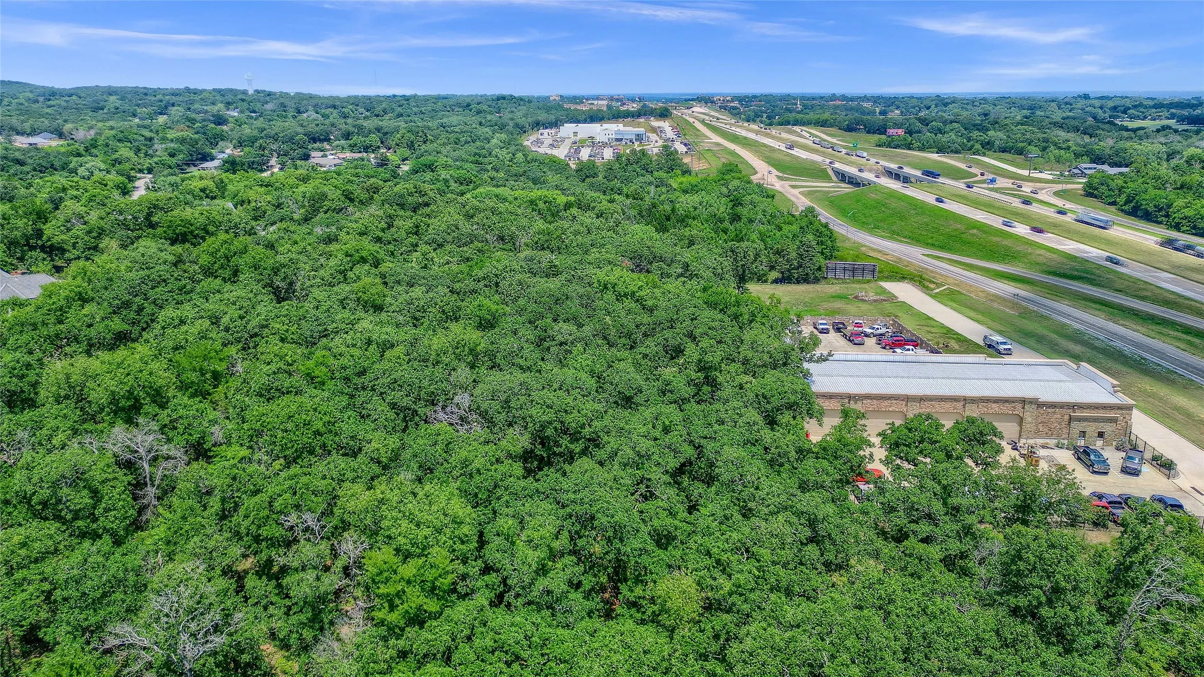 Expansive wooded terrain providing privacy