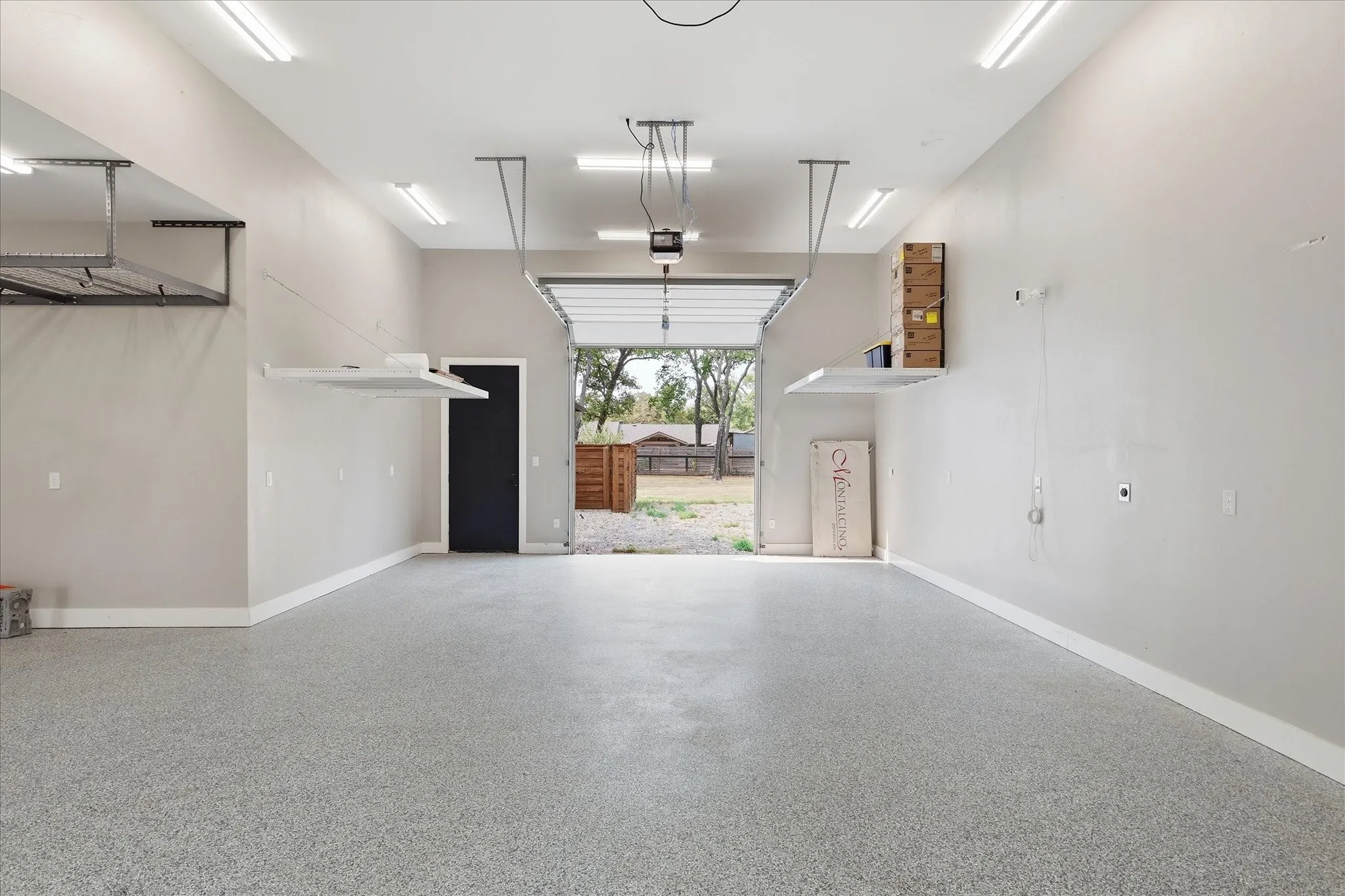 Door open to back yard