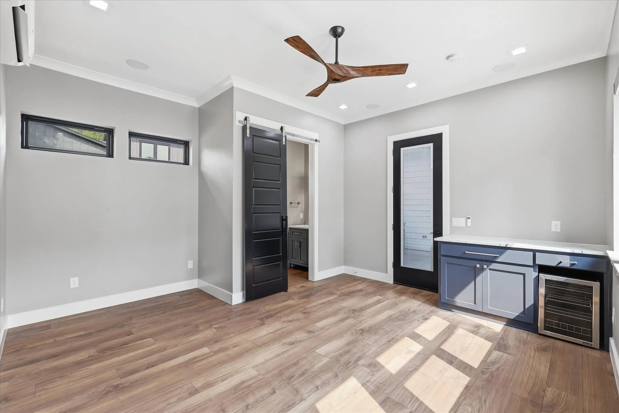 Bedroom with separate entrance that can be office, guest quarters, etc. Has its own half bath