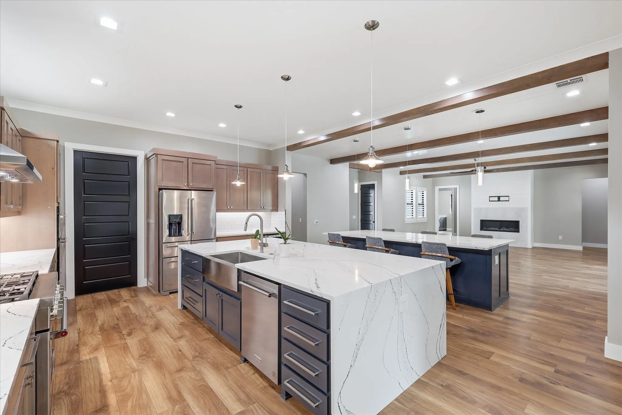 View looking from corner of kitchen