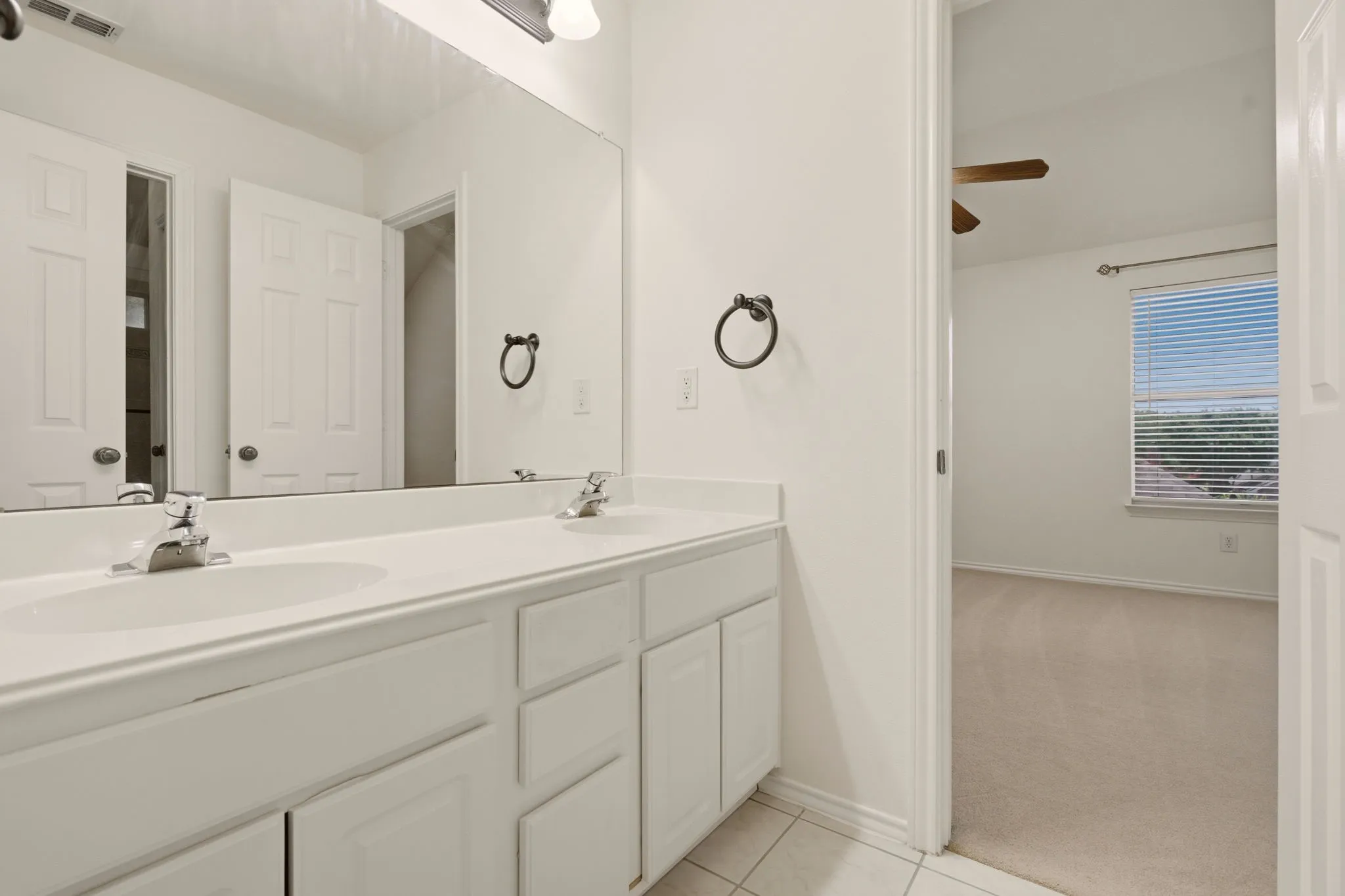 Full bath up shared by bdrms 2 & 3.