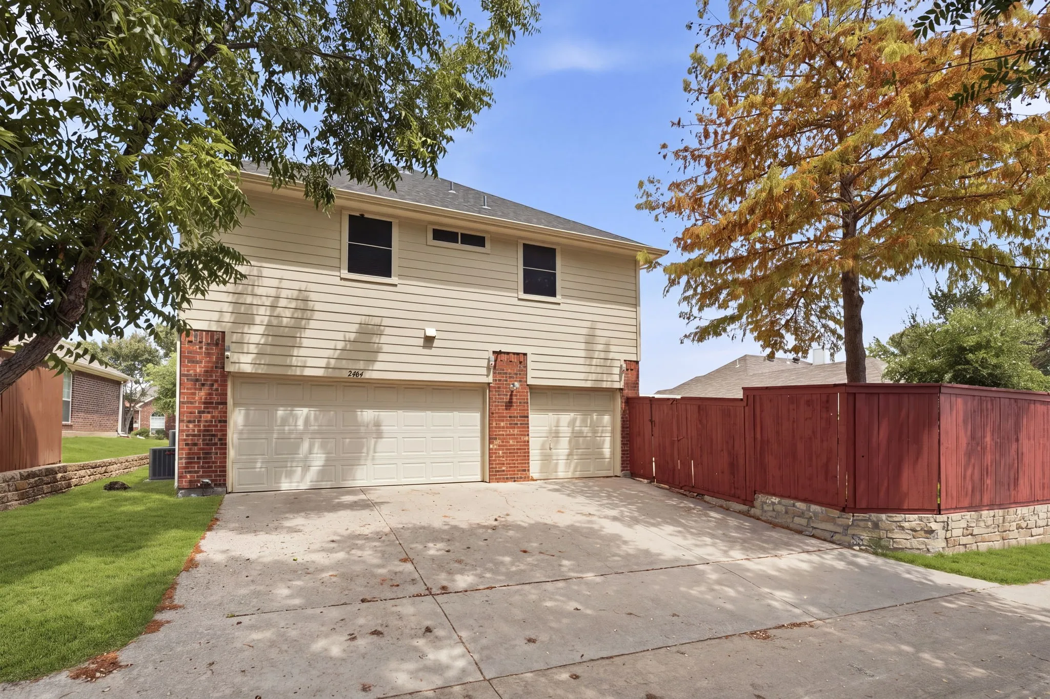Rear-entry 3-car garage. Several updates in the past few years....