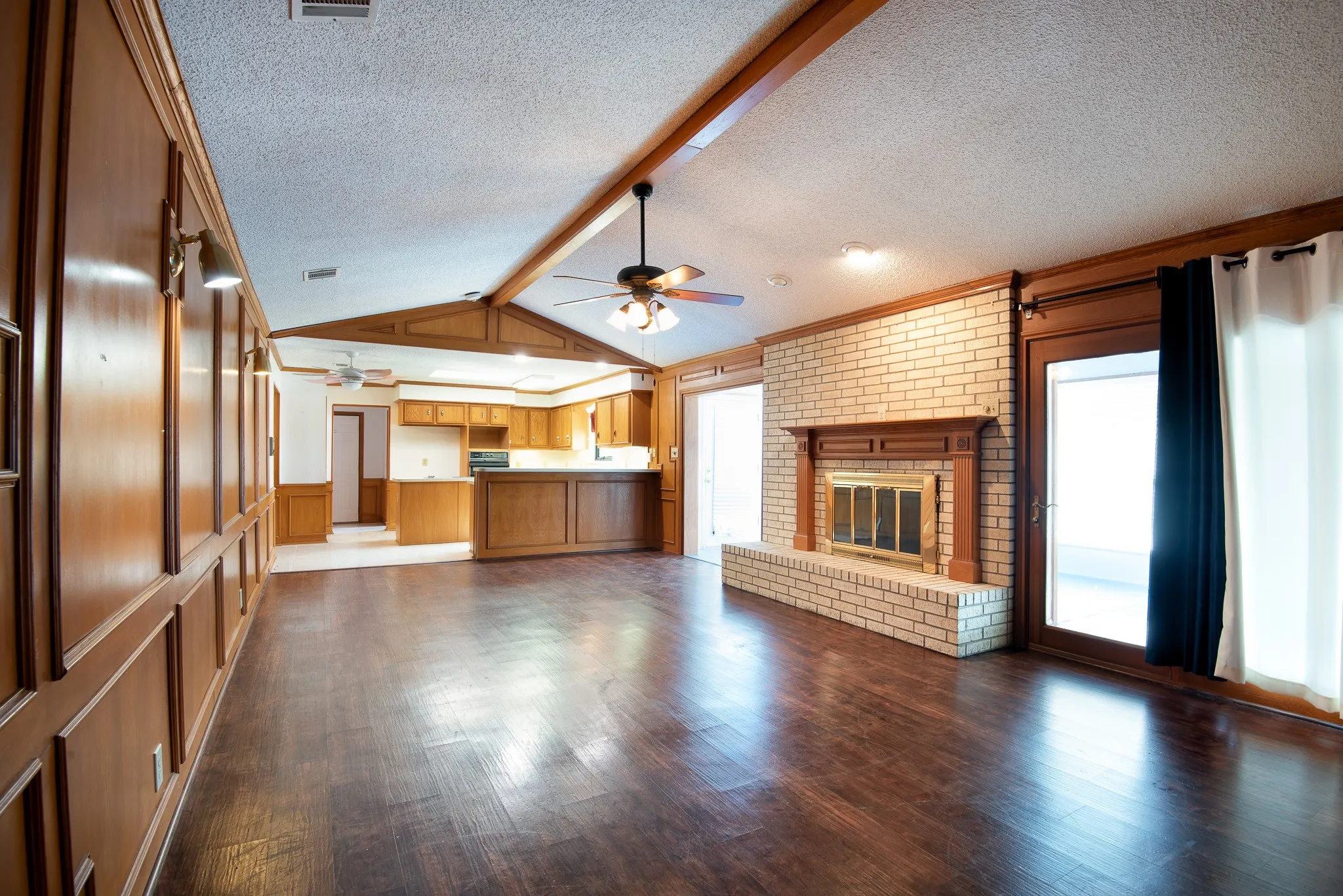 Large Living Area with Fireplace