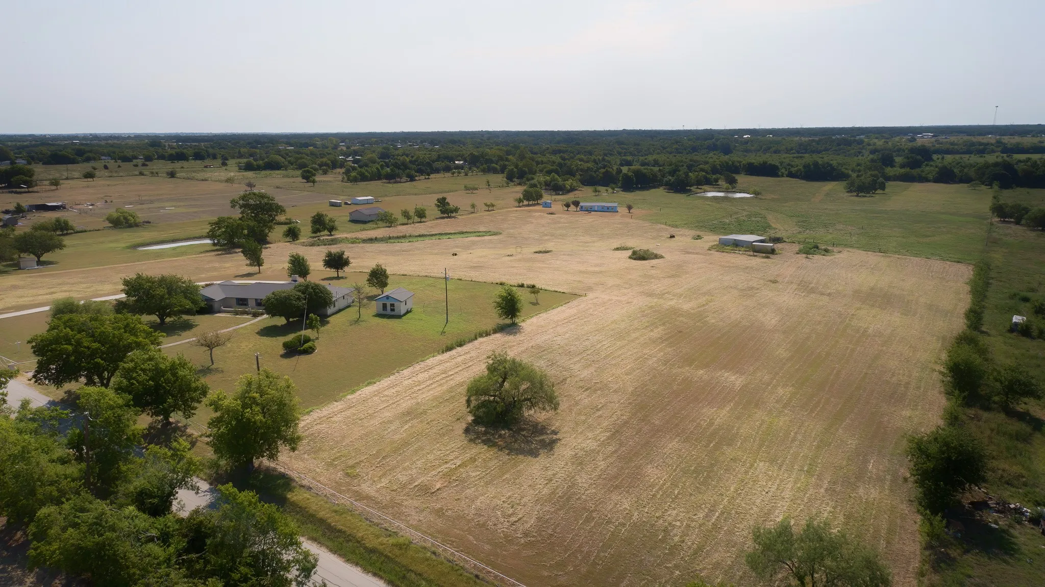 Aerial View - Home & Acreage
