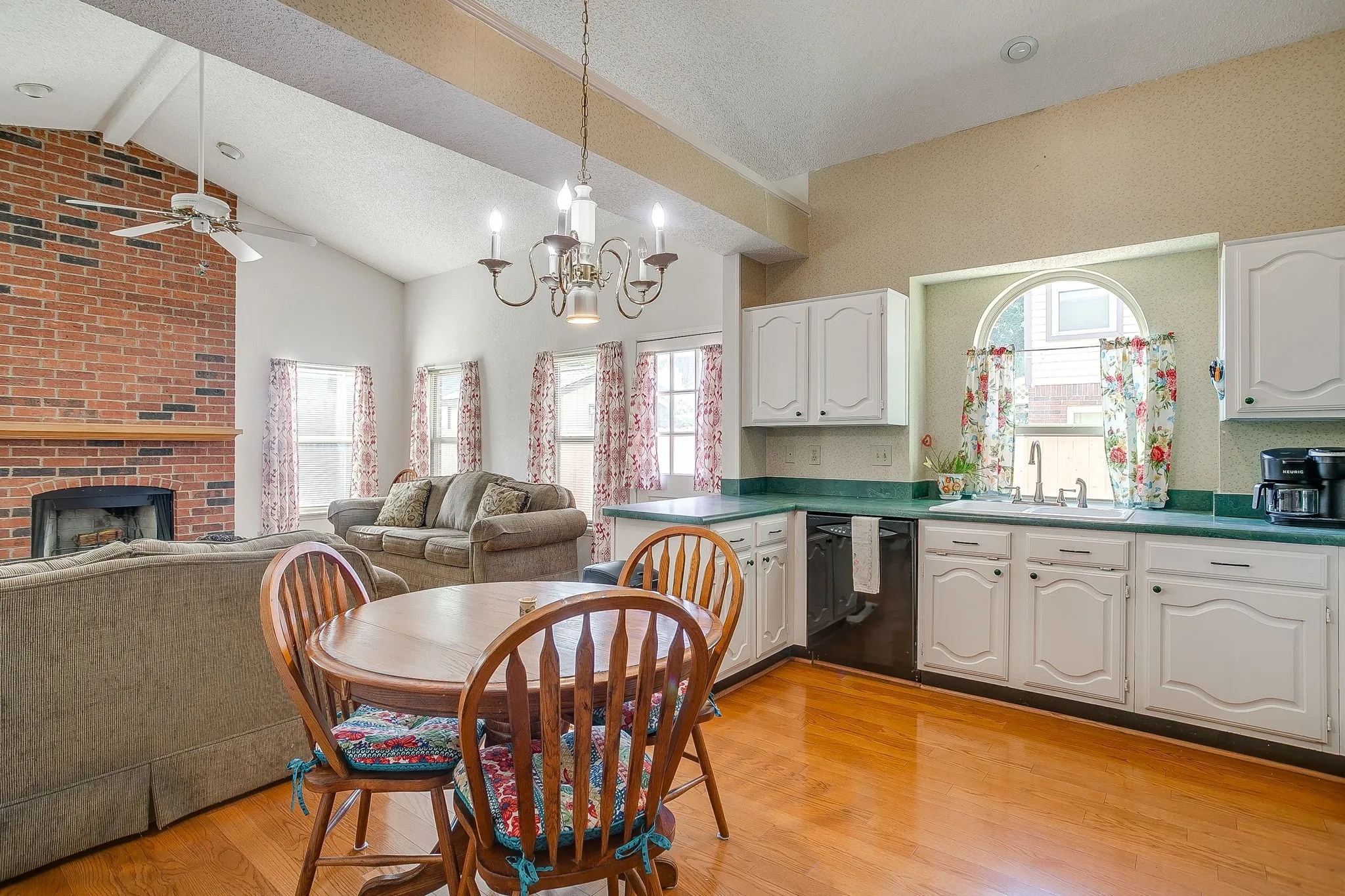 Easy flow throughout this one story home.