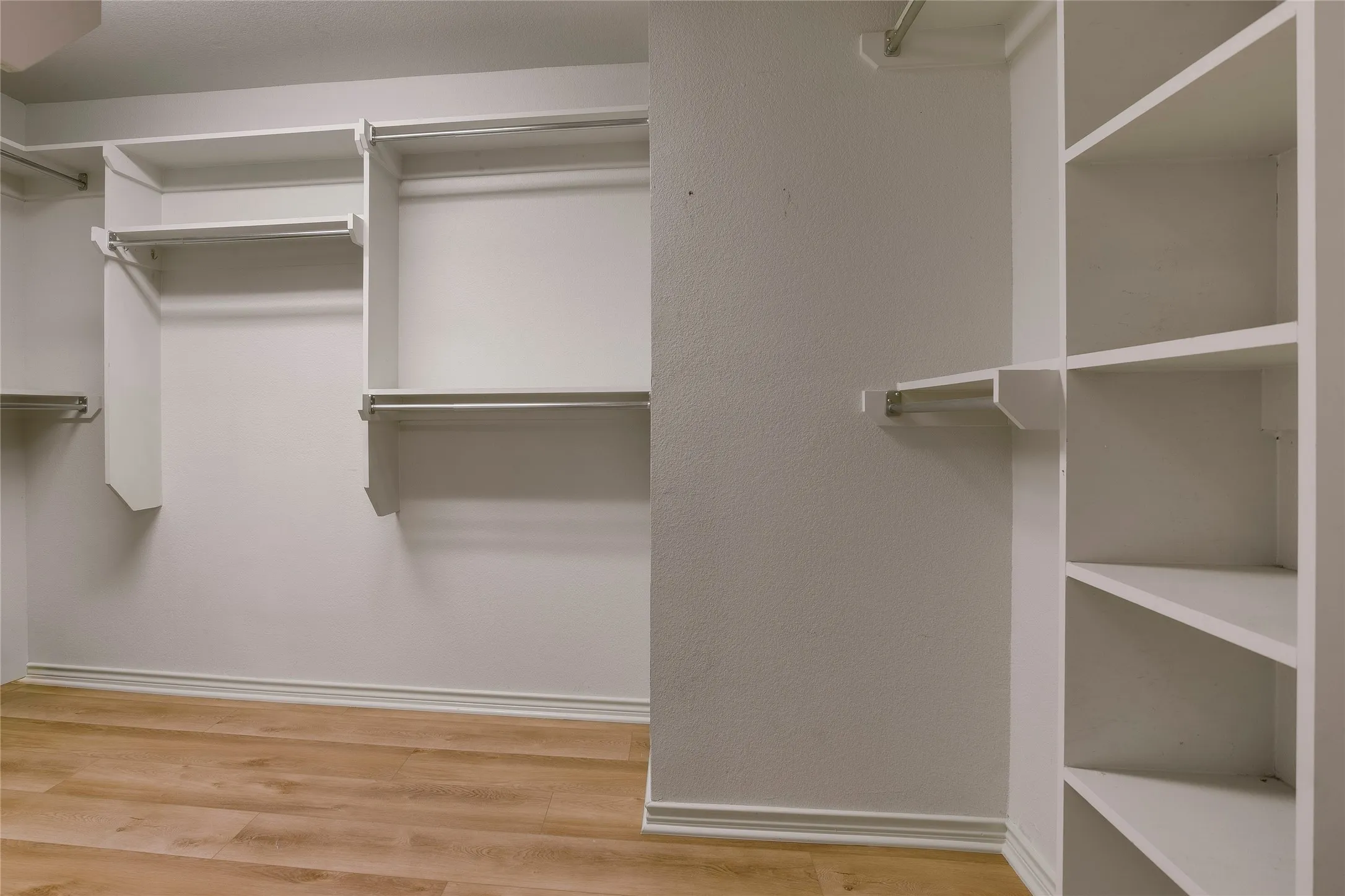 Oversized primary closet