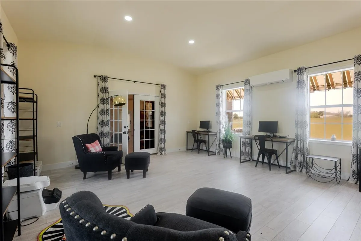Sitting room or office space in main sanctuary building.