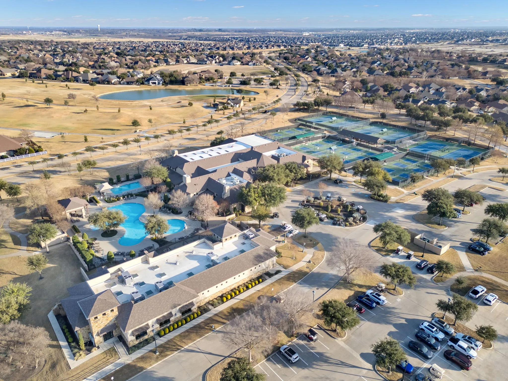 Neighborhood amenities include pools, hot tub, bocce courts, tennis courts, pickleball courts and workout facilities