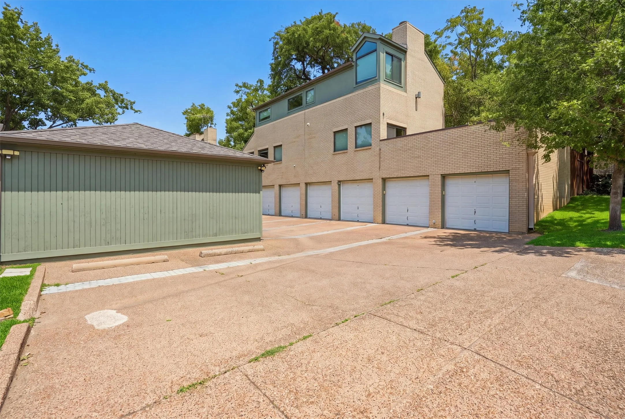 Assigned garages, are the two on the end