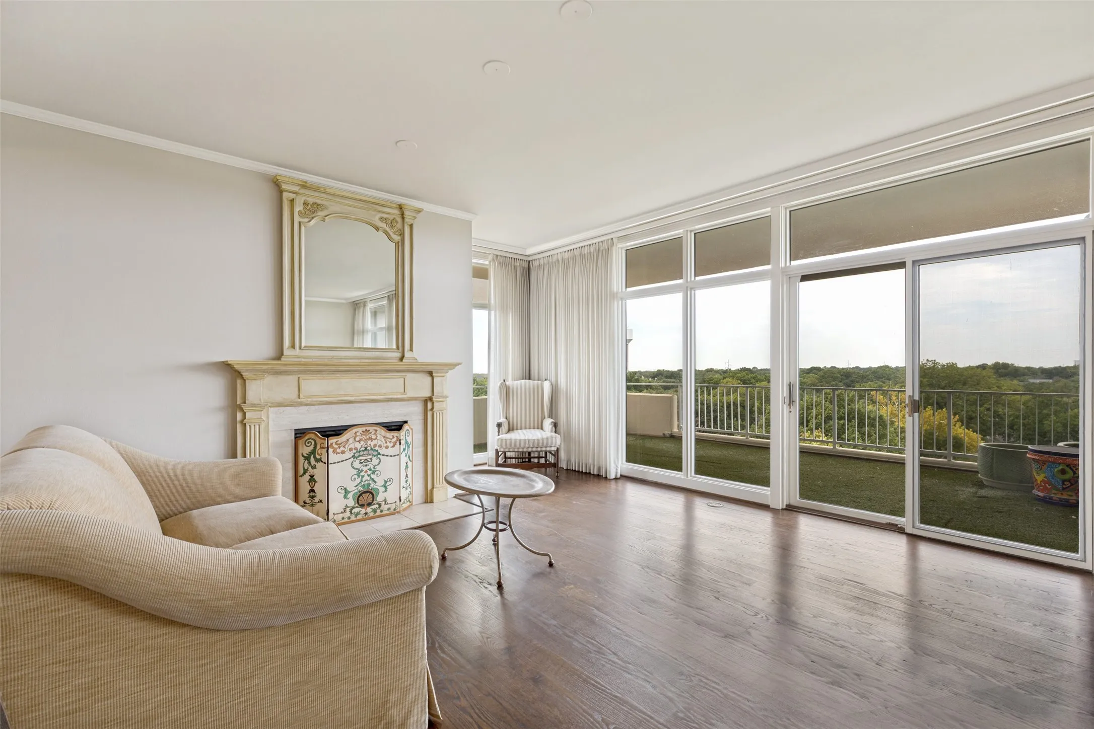 Fireplace in living room