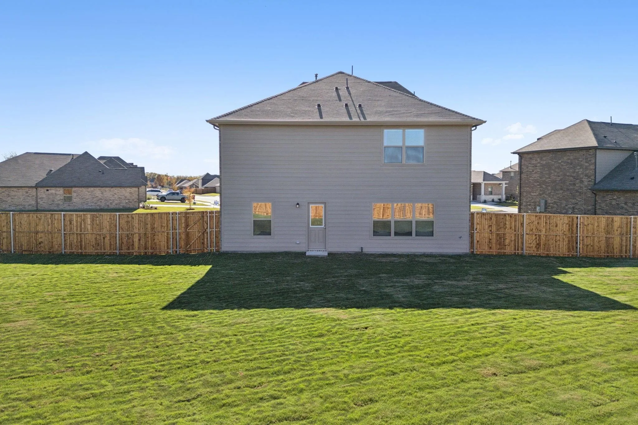 View of rear view of property