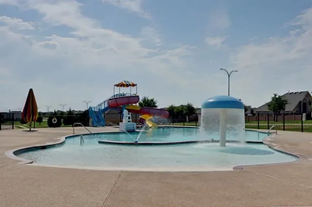One of over six community pools