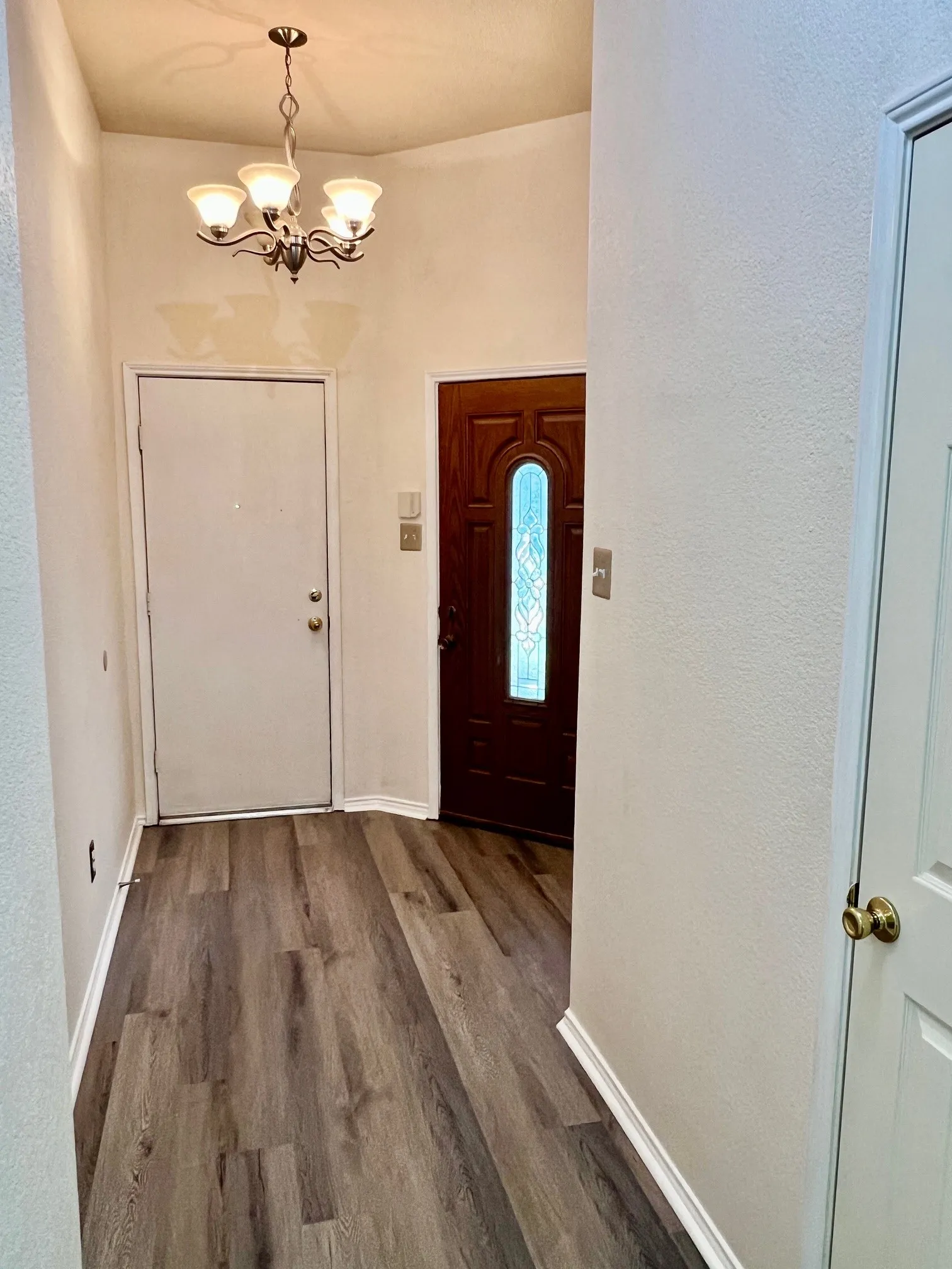 Inside entryway