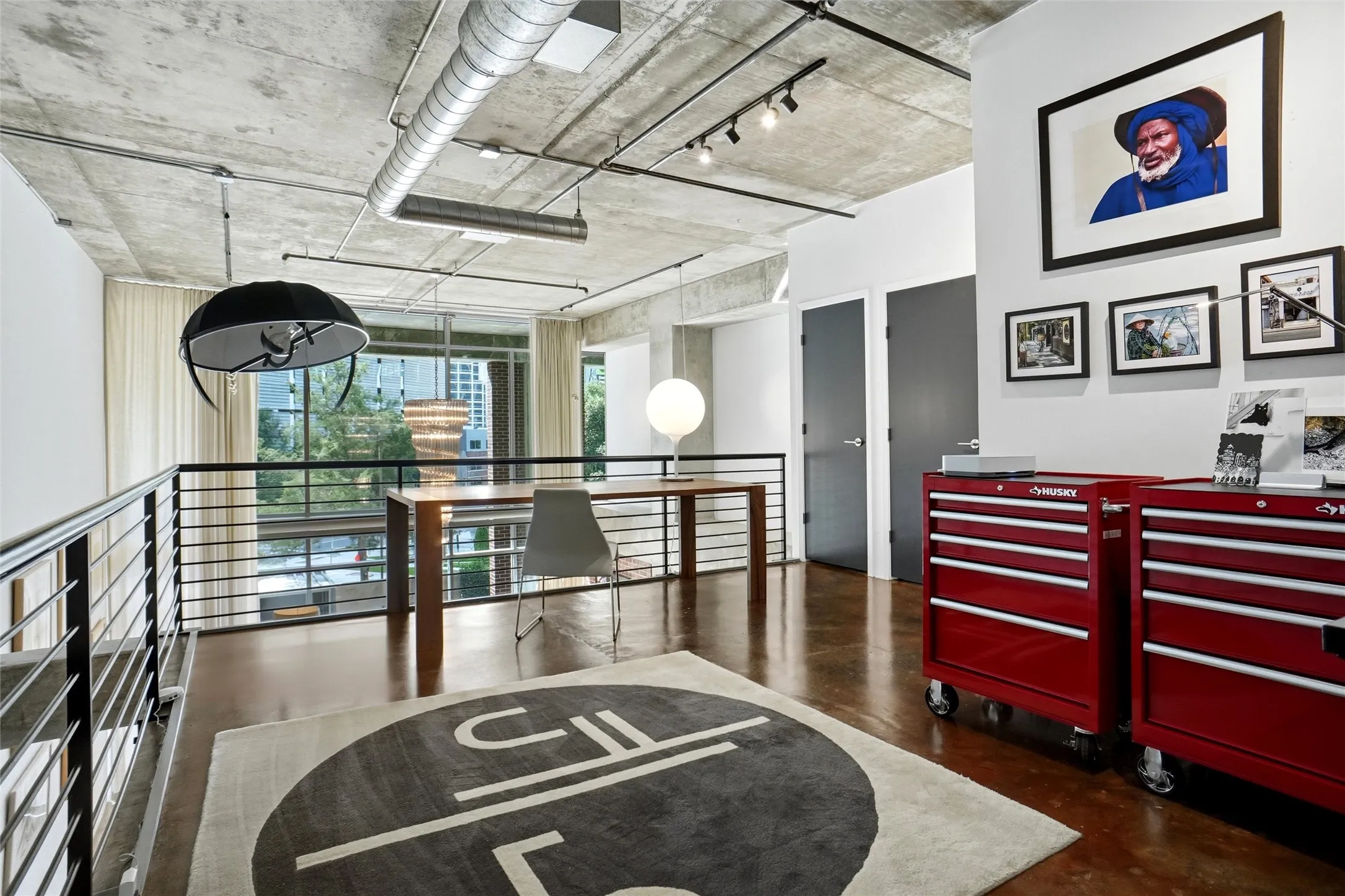 Lofted Study or work space