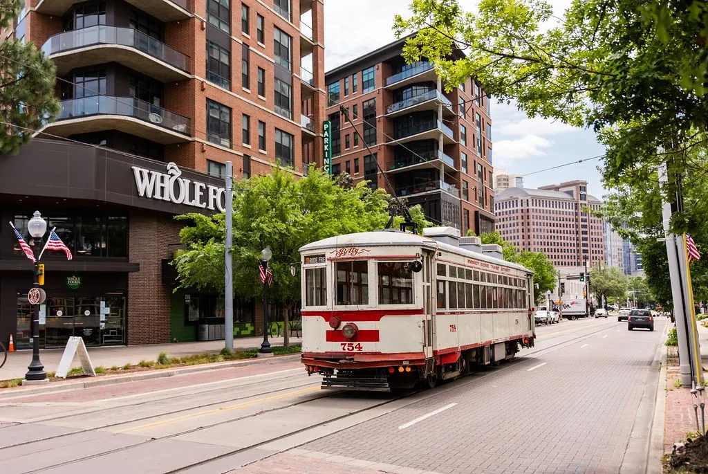 McKinney Ave Trolley at Whole Foods