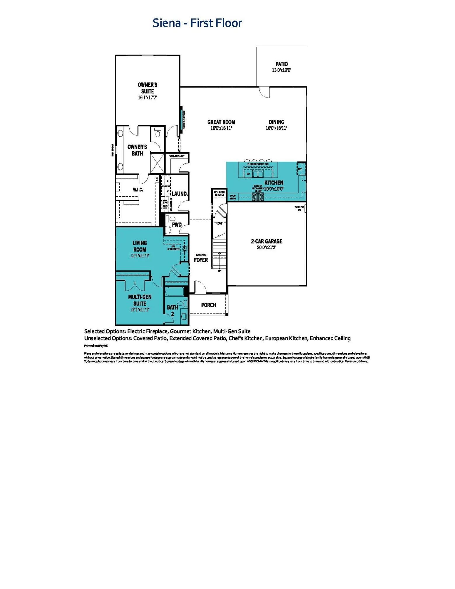 Siena - First Floor