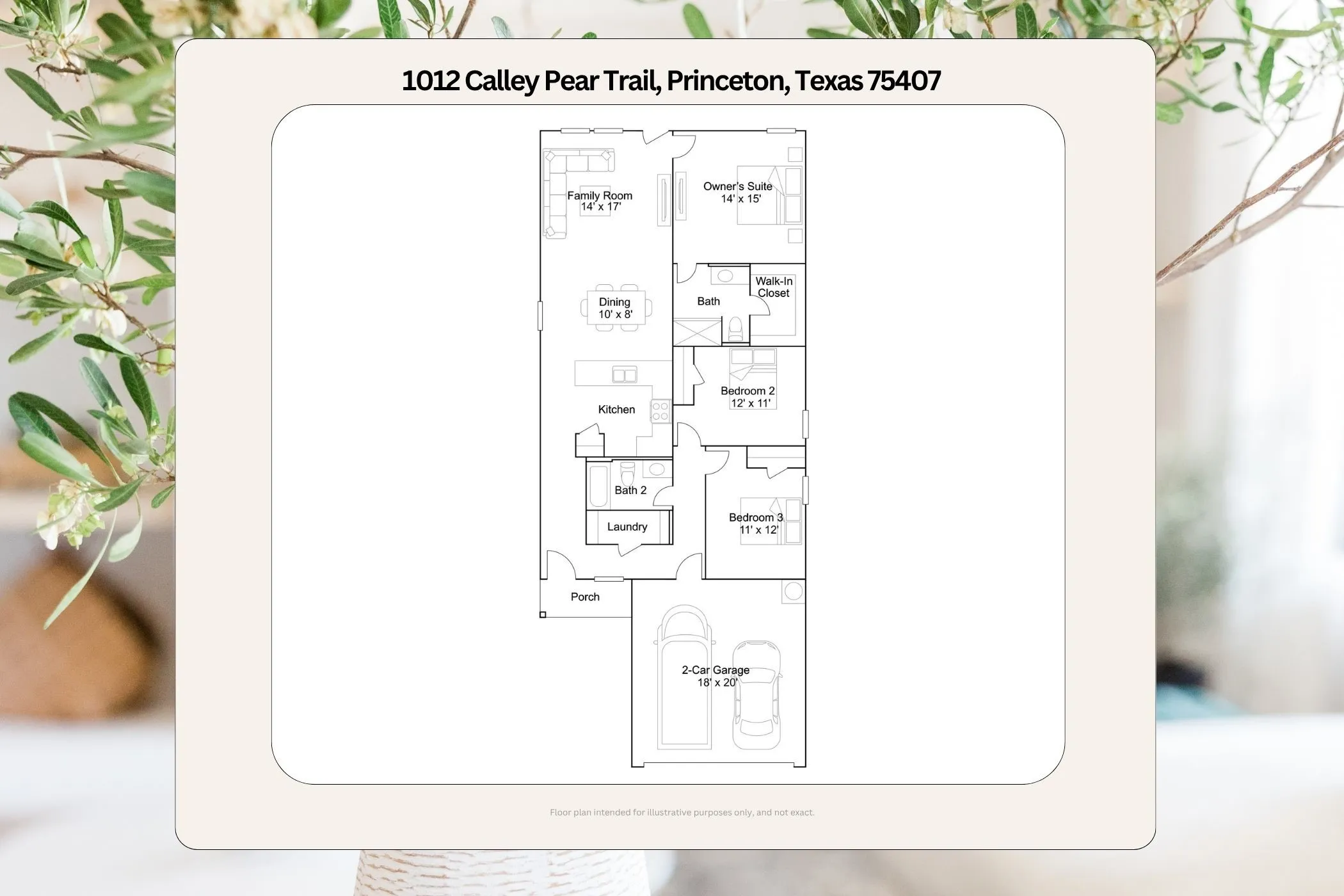 Single Family Residence For Sale in Collin County , 1012 Calley Pear Trail, Princeton, Texas 75407, 3 Bedroom, 2 Bathroom, 2 Garage spaces, 1,402 Sqft, built in 2025, mls#21368273, Real Estate Agent in Princeton, Homes For Sale in Collin county, Homes For Sale in Princeton, Realtor in Princeton Texas, Real Estate Brokerage Independent Realty Texas, Luminita Cordes Realtor