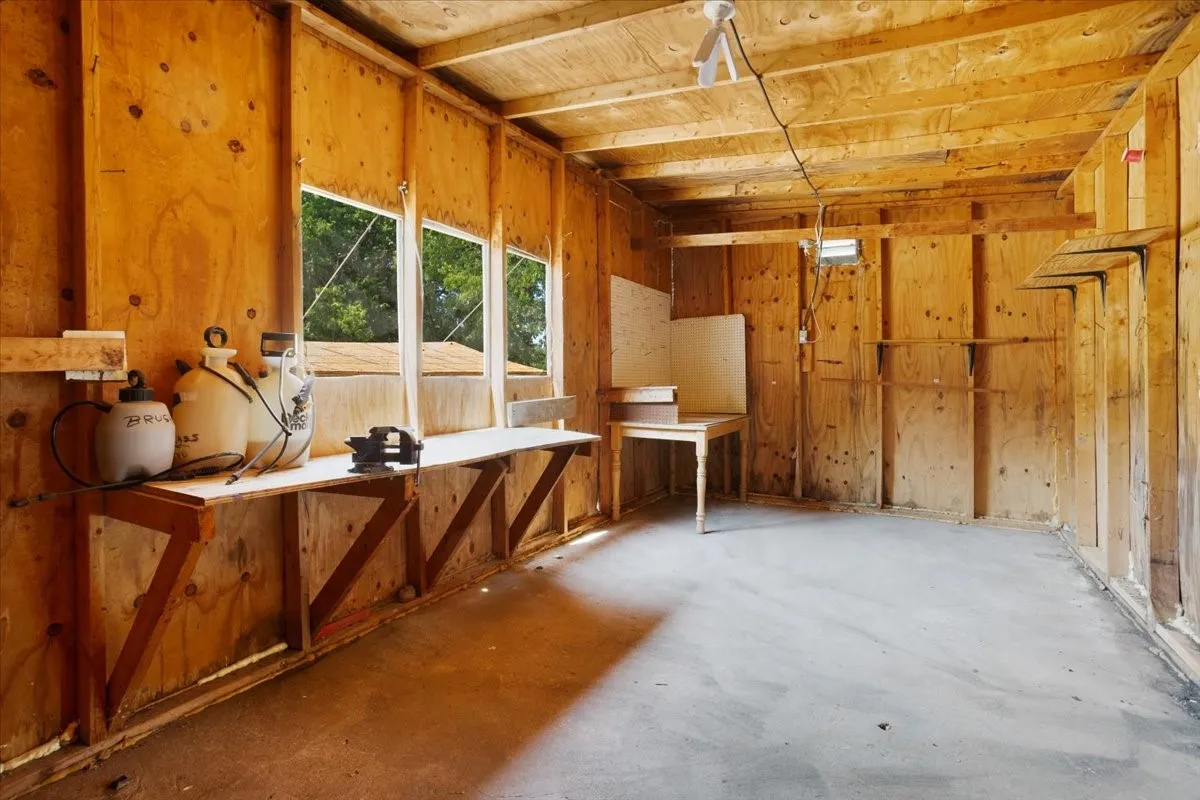 Interior of workshop