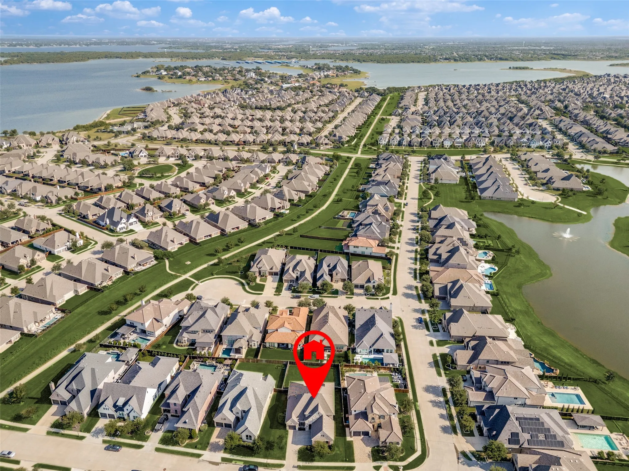 Welcome to The Tribute Lake & Golf Resort Community, offering championship golf, resort-style pools, scenic trails, parks, pickleball courts, and beautiful views of Lake Lewisville—all part of an exceptional master-planned lifestyle.
