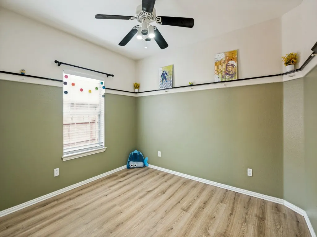 Secondary bedroom facing side yard