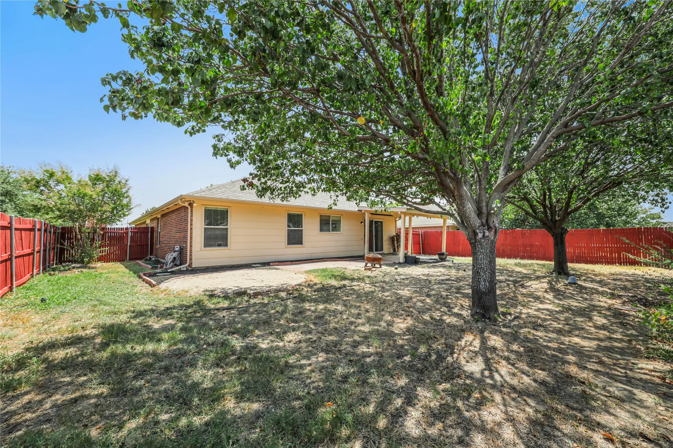 Lots of shade in this large back yard