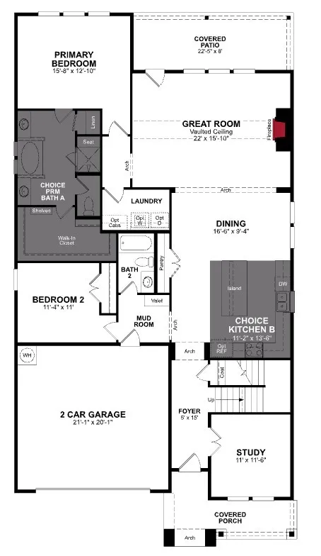 Beazer Homes Enclave at Legacy Hills Laredo Floorplan.