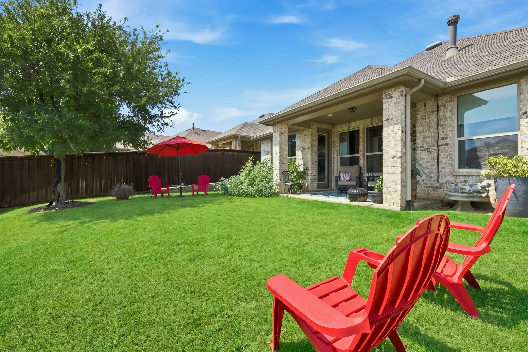 Full view of the whole backyard!