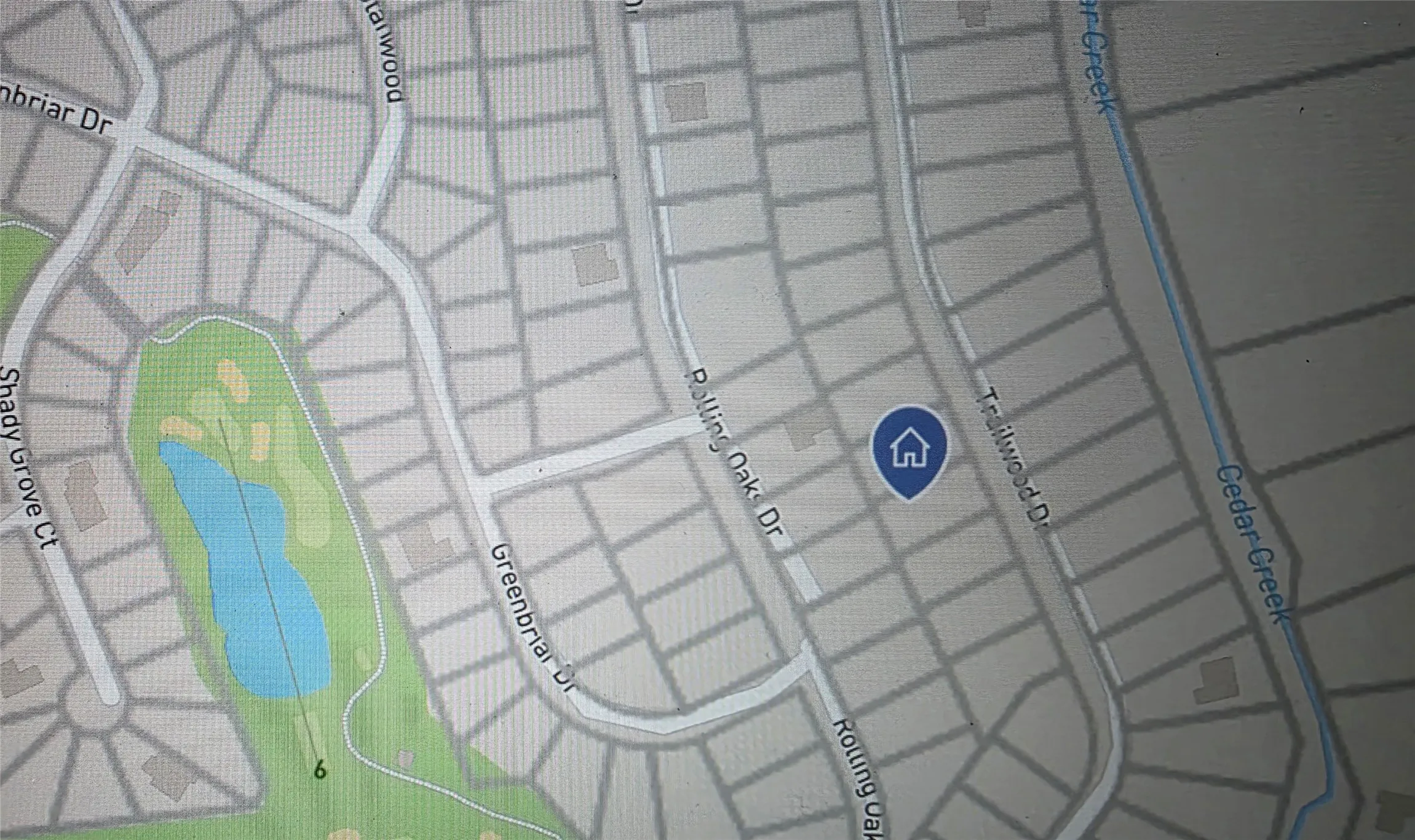 Property Map. Indicating the property's location within a residential and recreational area